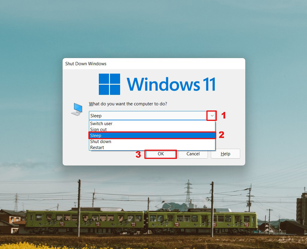 cài đặt chế độ Sleep trên laptop Windows 11